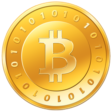 We accept BitCoins BitCoin logo